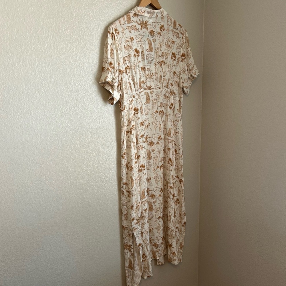 O'Neill White and Tan Floral Maxi Dress - Picture 10 of 12